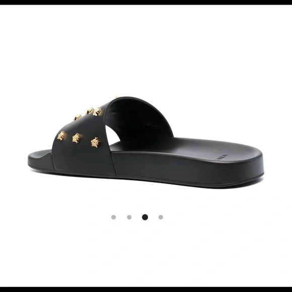 Versace Medusa Stud leather slides - Picture 3 of 5